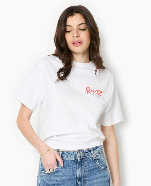 T-shirt oversize print SPRITZ blanc - Pimkie