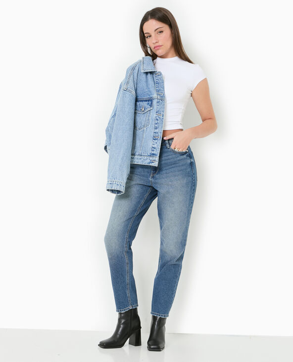 Jean mom taille haute bleu - Pimkie