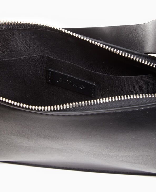 Sac porté épaule effet double poche noir - Pimkie