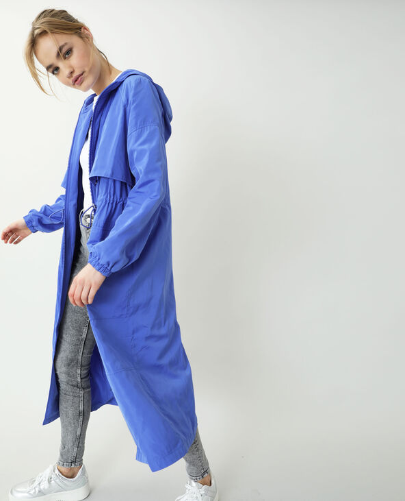 Coupe-vent long bleu foncé - Pimkie