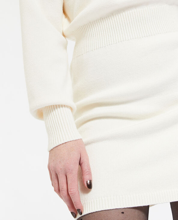 Robe-pull en maille avec taille resserrée taupe - Pimkie