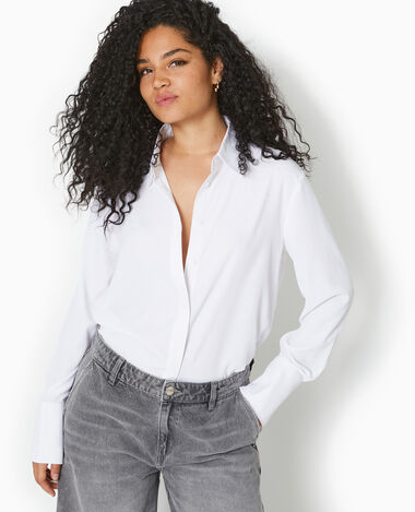 Blouse Chemisier et Chemise Femme Blanche Longue Noire Pimkie