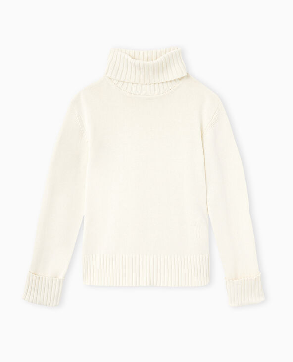 Pull col roulé blanc - Pimkie