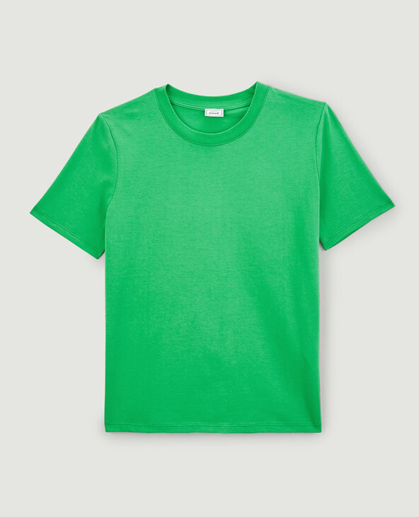 T-shirt basique col rond vert - Pimkie