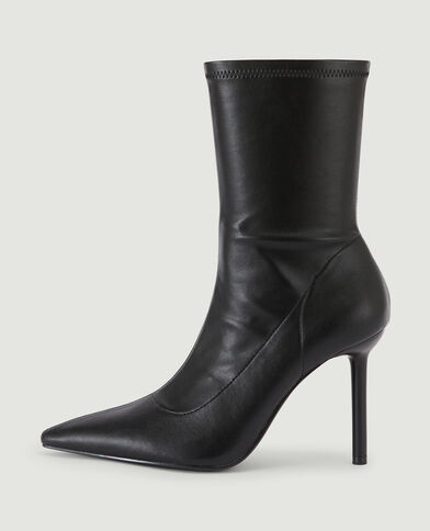 Bottes courtes bouts pointus noir - Pimkie
