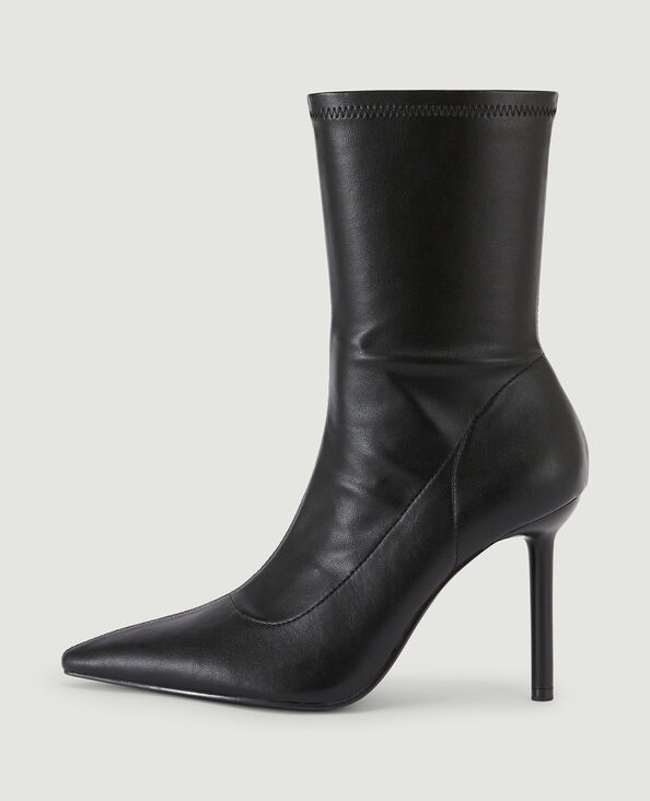 Bottes courtes bouts pointus noir - Pimkie