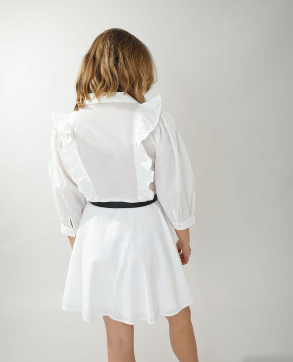 Robe trapèze blanc - Pimkie