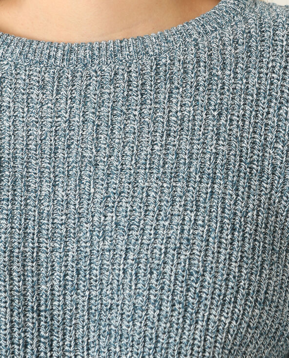 Pull à grosse maille bleu foncé - Pimkie