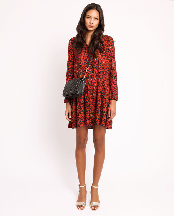 Robe léopard bordeaux - Pimkie