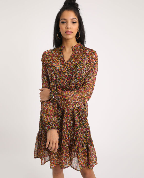 Robe à imprimé fleuri noir - Pimkie