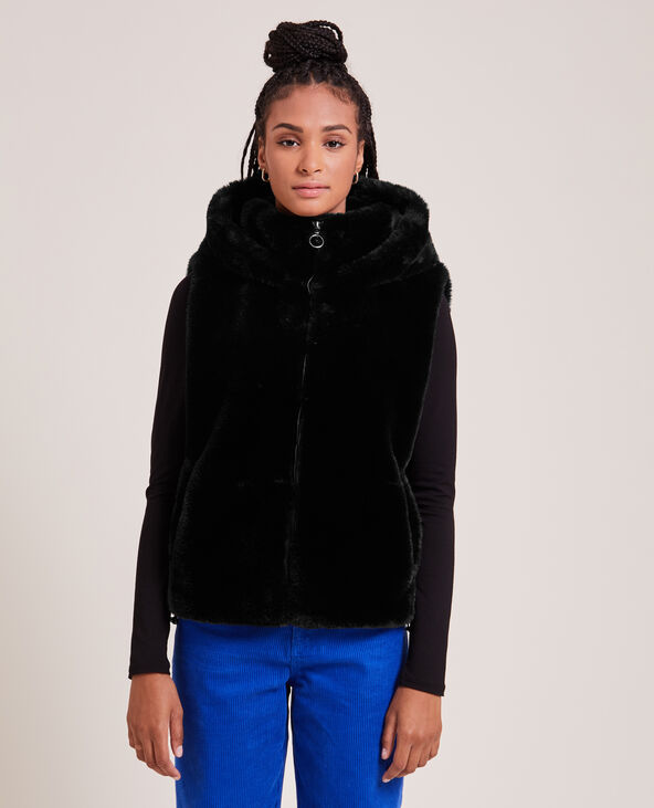 Gilet fourrure sale sans manche pimkie
