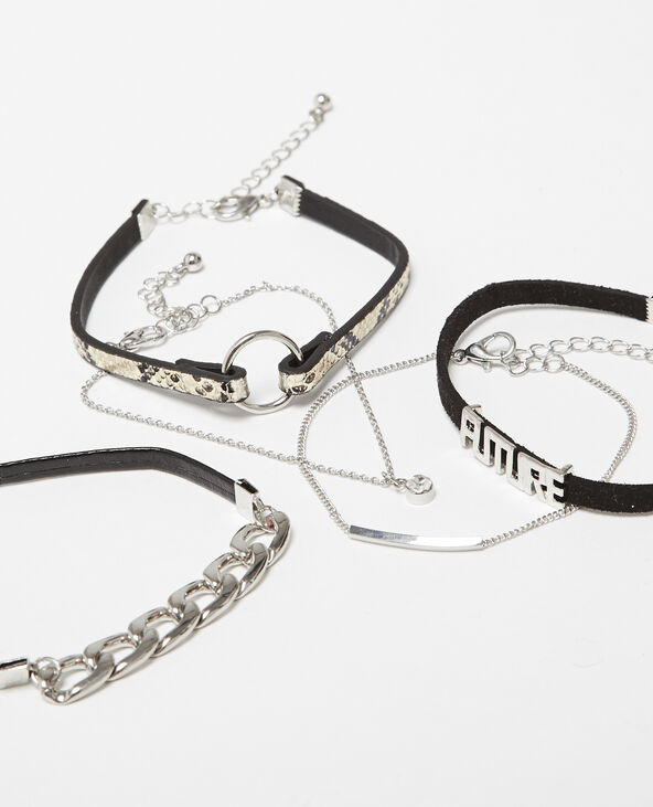 Lot de 5 bracelets argenté - Pimkie