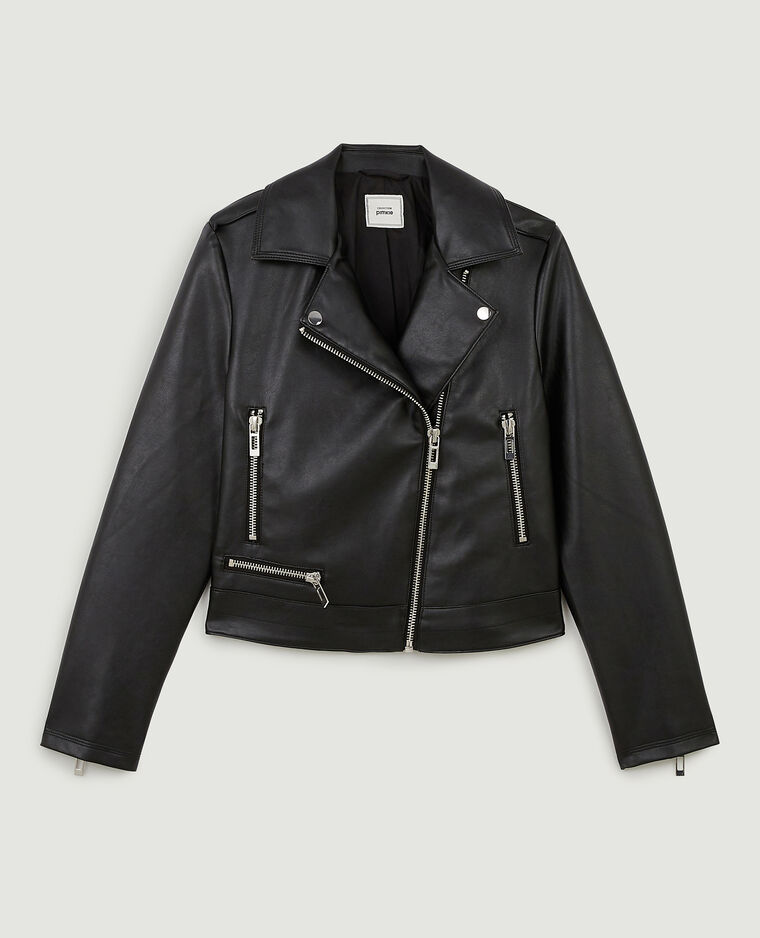 Blouson biker noir - Pimkie
