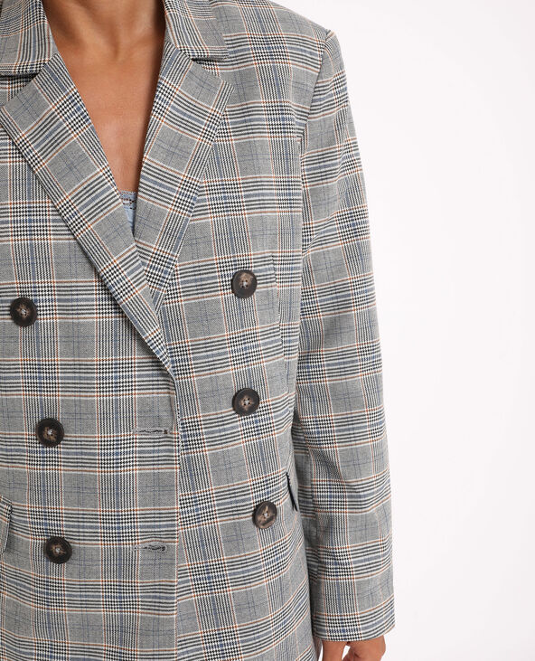 Blazer à carreaux rose clair - Pimkie