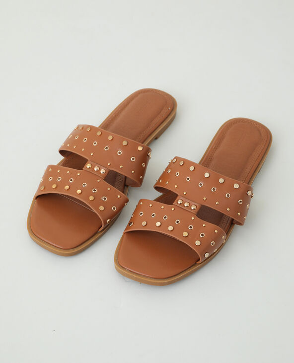 Mules cloutées beige - Pimkie