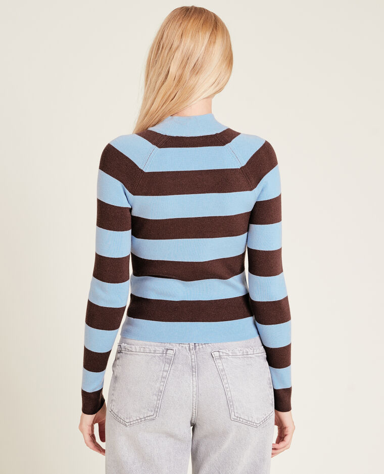 Pull fin col montant bleu - Pimkie
