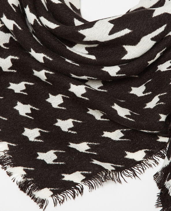 Echarpe fine à motif noir - Pimkie