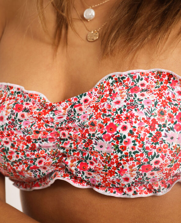 Haut de bikini bandeau blanc - Pimkie
