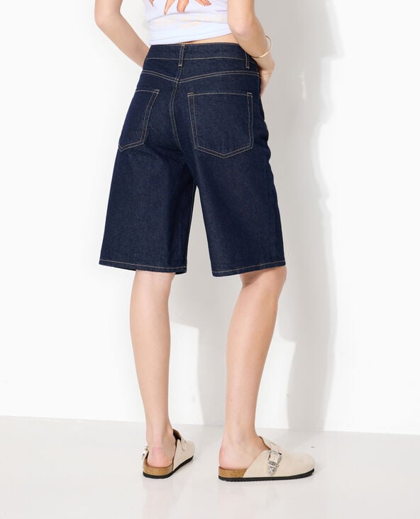 Bermuda en jean taille medium bleu - Pimkie