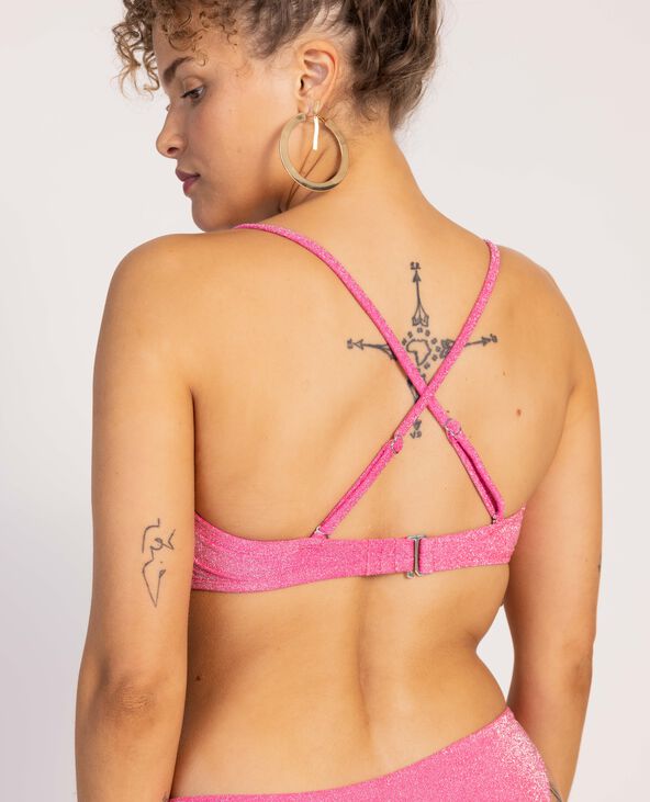 Haut de maillot bandeau rose - Pimkie