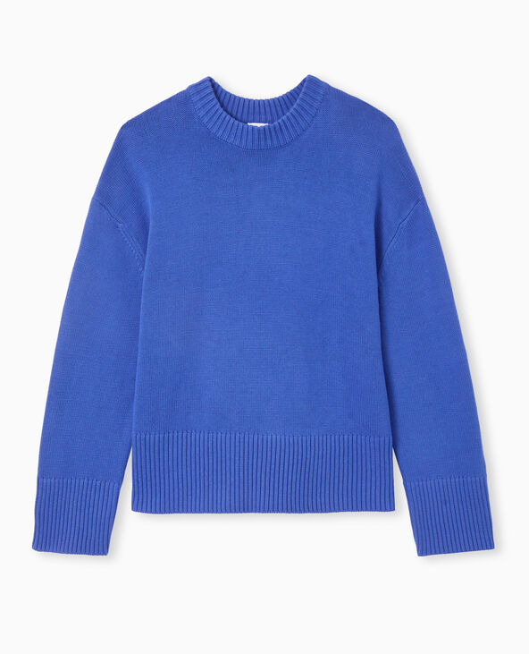 Pull oversize avec grands bord-côtes bleu électrique - Pimkie