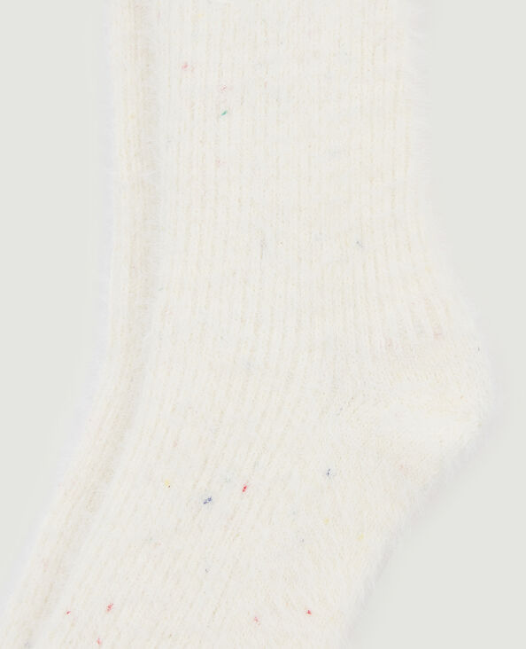 Paire de chaussettes poilues blanc - Pimkie