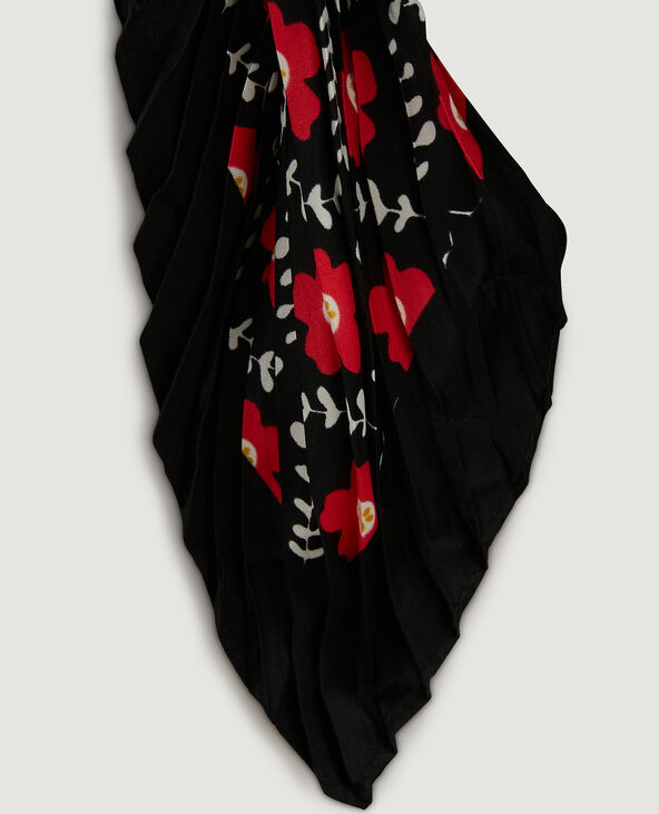 Foulard motifs fleurs rouge - Pimkie