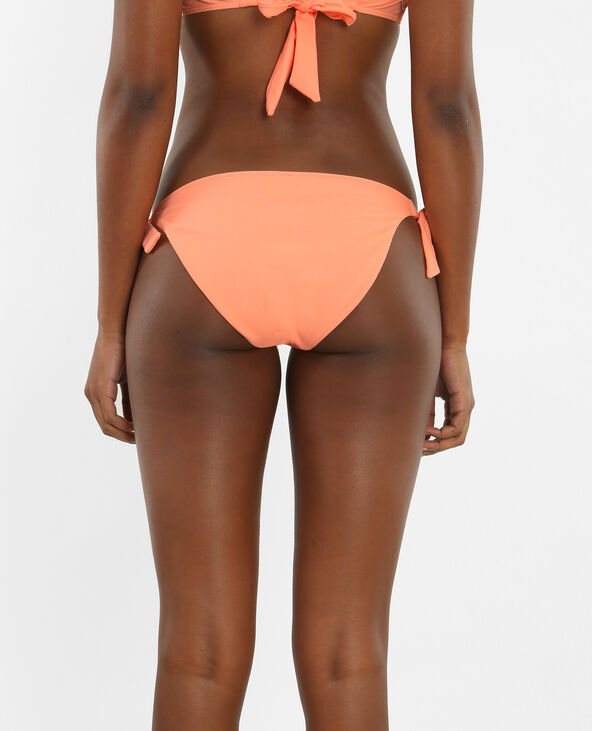 Bas de maillot de bain nid d'abeille orange - Pimkie