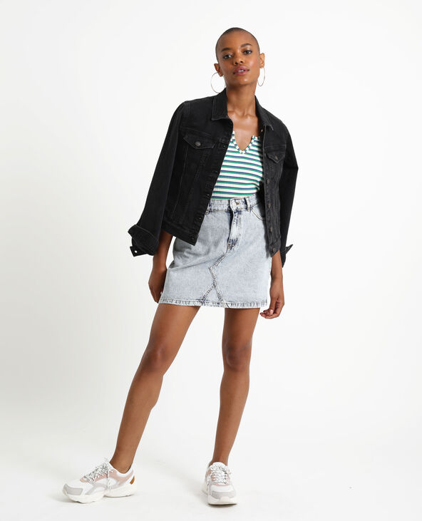 Jupe en jean delavé online