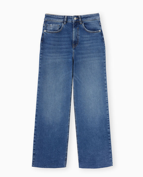 Jean wide taille haute stretch bleu - Pimkie