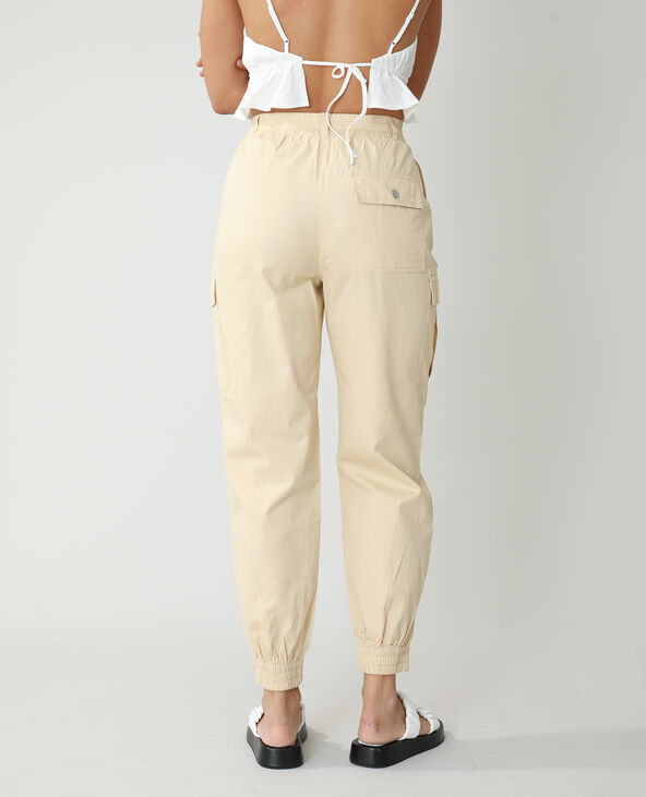 Pantalon cargo beige - Pimkie