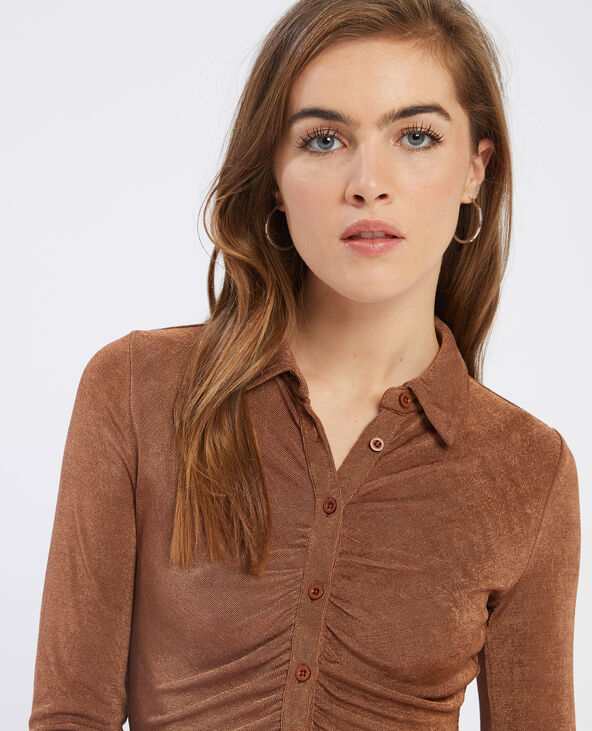 Chemisier fluide marron - Pimkie