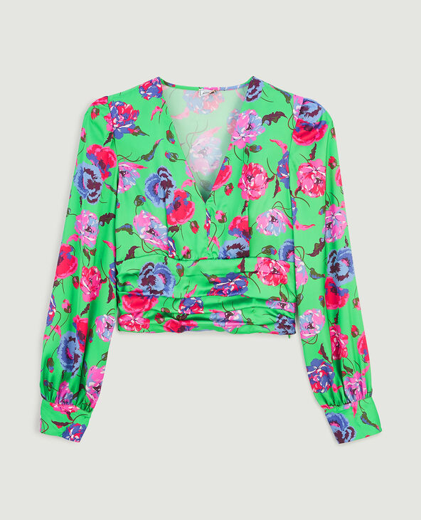 Blouse col V vert - Pimkie
