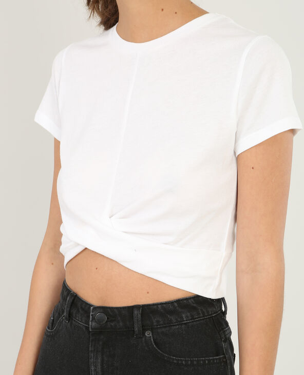 Cropped top twisté blanc - Pimkie