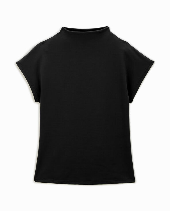 Top col montant en maille gainante noir - Pimkie