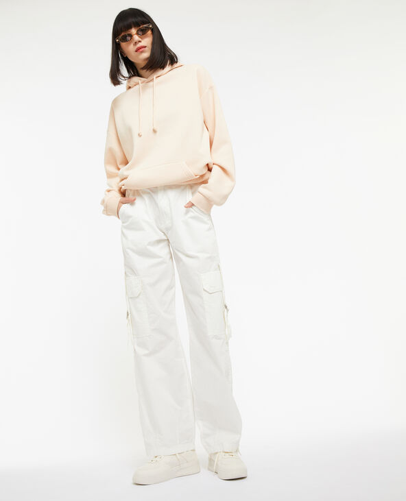Pantalon toile blanc hotsell