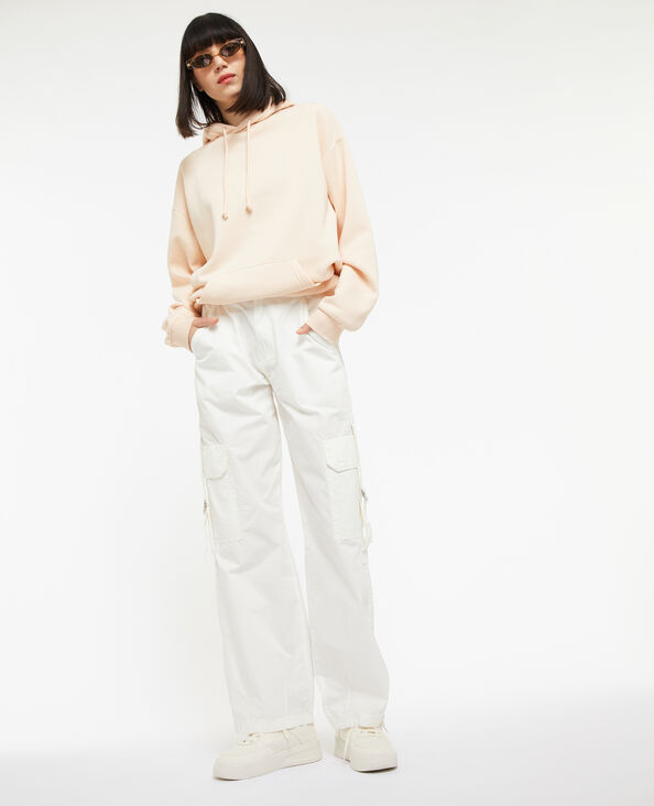 Pantalon cargo en toile légère blanc - Pimkie