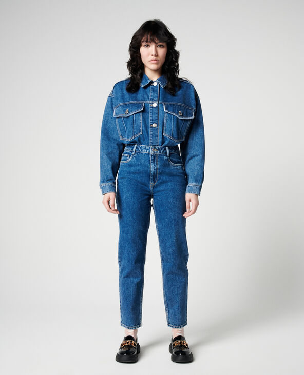 Jean mom taille haute bleu - Pimkie