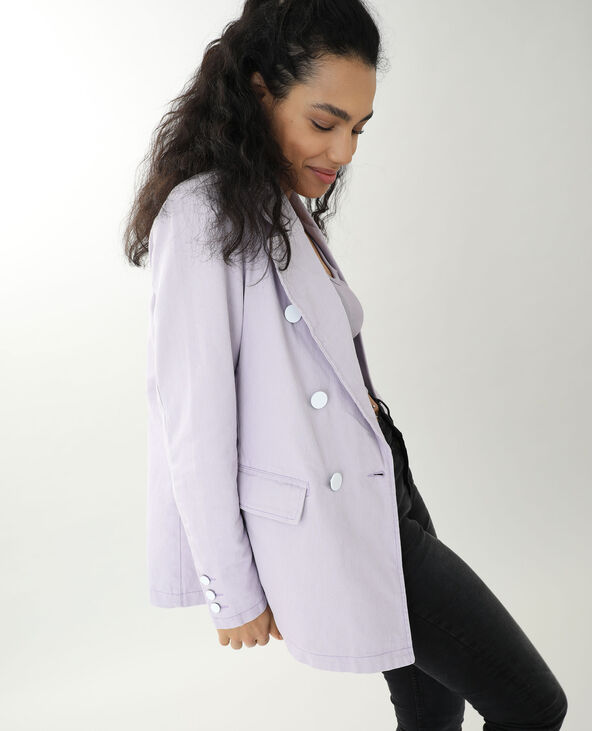 Caban en toile violet - Pimkie