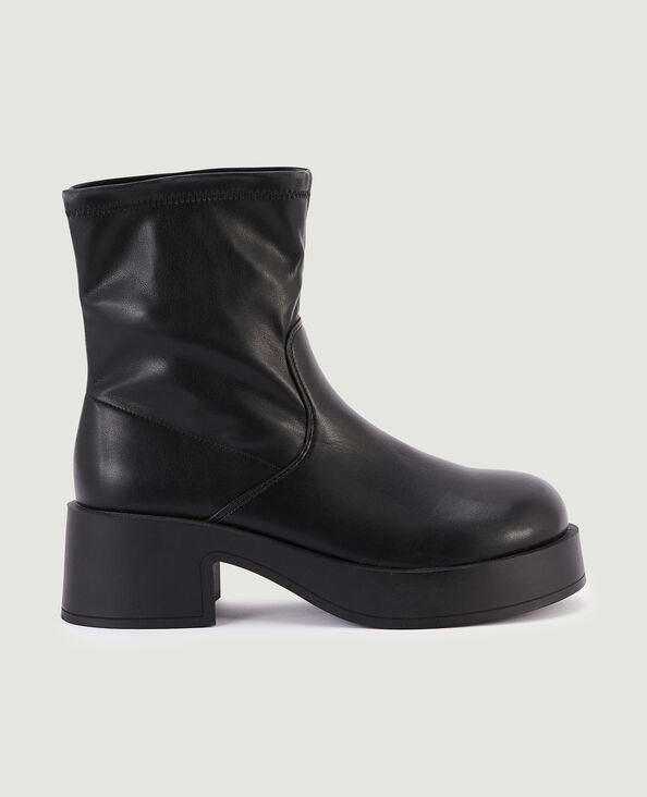 Boots bouts ronds noir - Pimkie