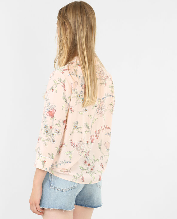Chemise style pyjama fleurie rose clair - Pimkie