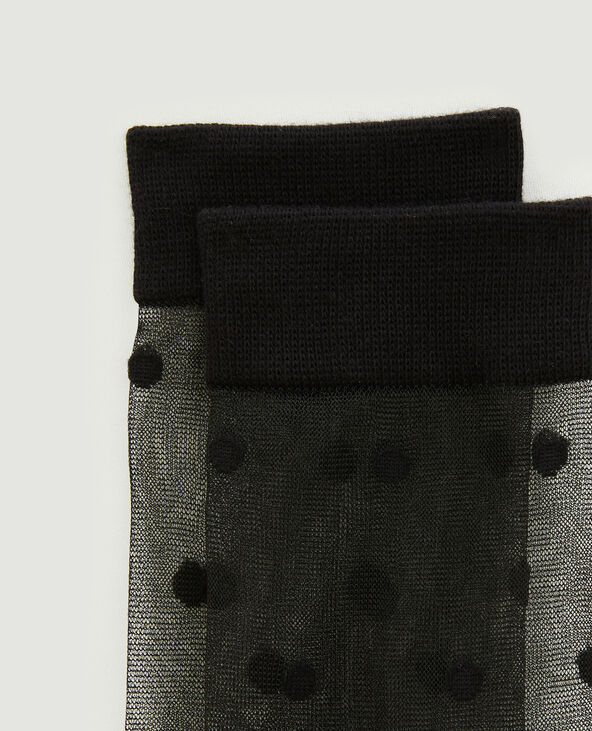 Chaussettes transparentes à pois noir - Pimkie