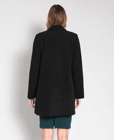 Manteau en laine noir - Pimkie