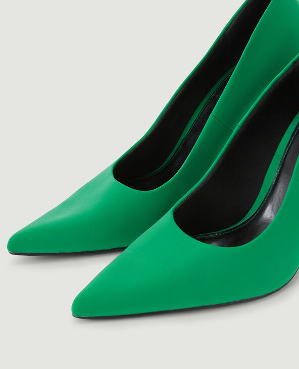 Escarpins bouts pointus vert fluo - Pimkie