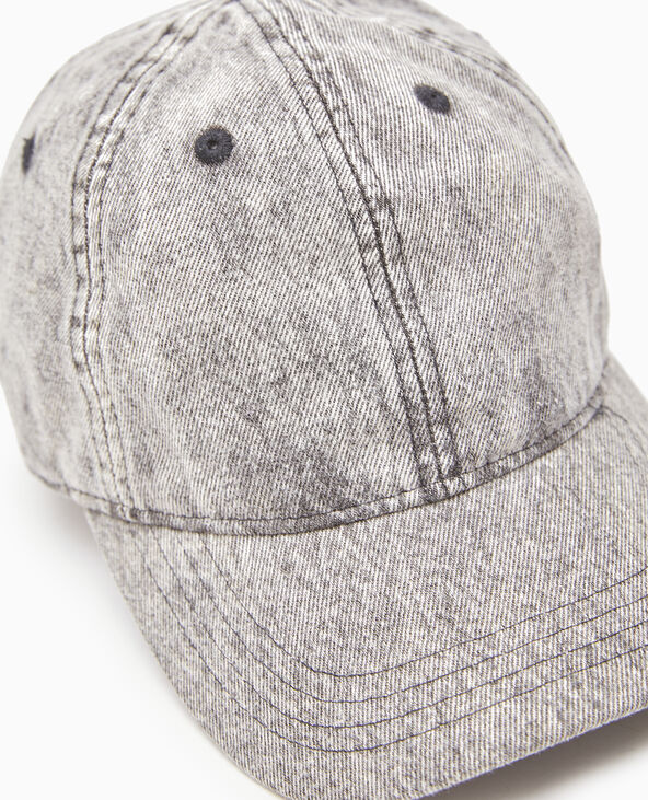 Casquette en jean délavé noir - Pimkie