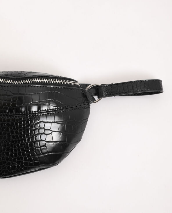 Sac banane faux cuir noir - Pimkie