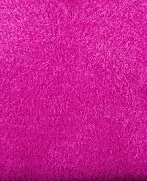 Pull cropped en maille fluffy et poilue rose - Pimkie