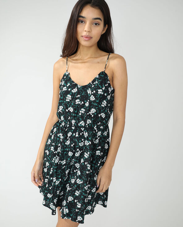 Robe fleurie noir - Pimkie