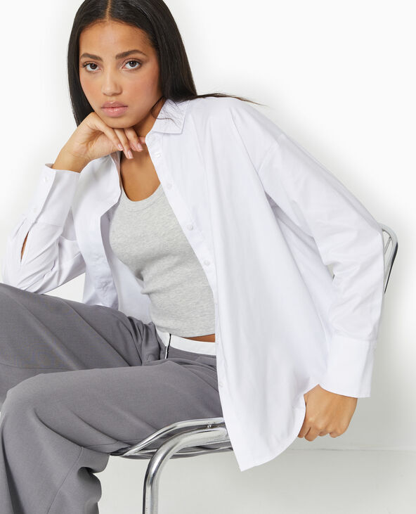 Chemise ample et droite blanc - Pimkie