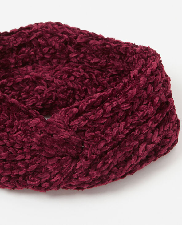 Headband maille chenille violet - Pimkie